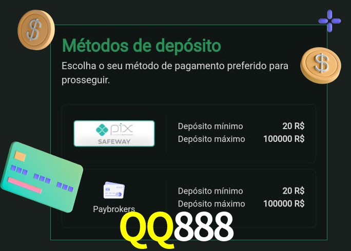 O cassino QQ888 oferece uma grande variedade de métodos de pagamento